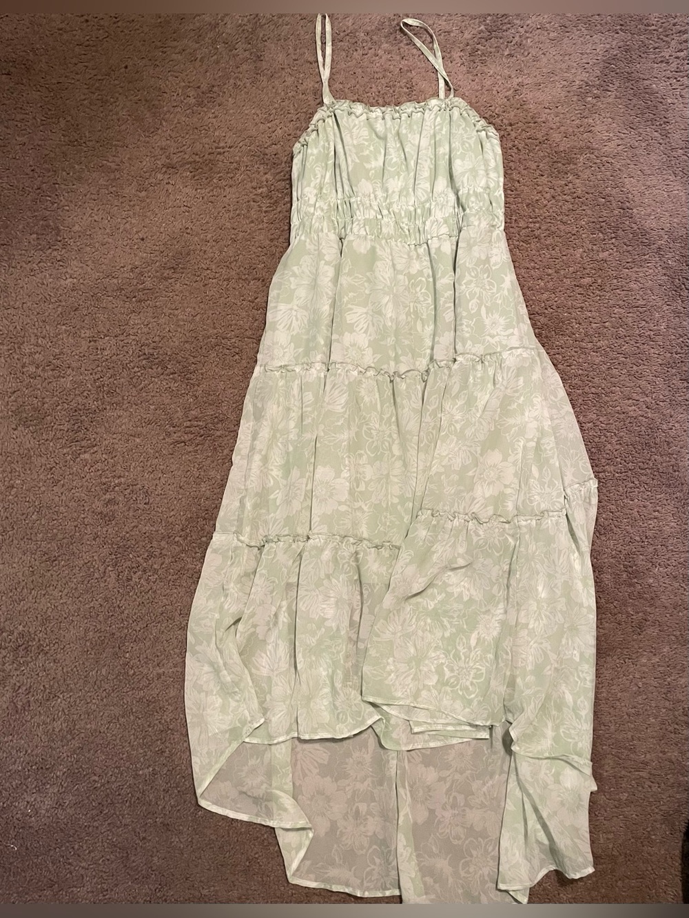 No Boundaries Mint Green Smocked Waist Maxi Dress